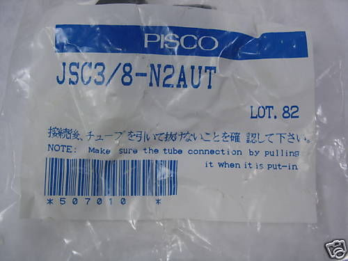 PISCO JSC3/8-N2AUT Elbow Body Flow Controller ! NEW !