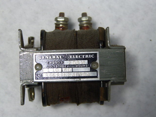 General Electric CR9503209M Push-Type Solenoid Coil 110V 60Hz USED