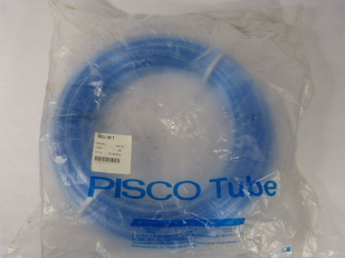 Pisco Tube UB3/8FT Blue Polyurethane Tube for Pneumatic Piping 100ft ! NEW !