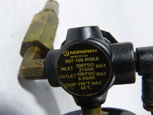 Norgren R07-100-RNKA Ported Pressure Regulator 1/8" 300psi USED