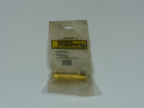 Western Enterprises 15-8 Nipple w/ Check Valve 1/4 ! NEW !