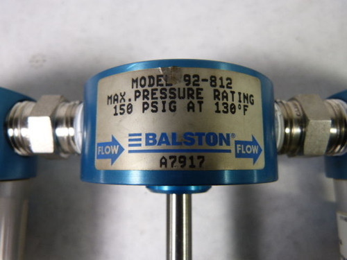 Balstom 92-812 Pneumatic Filter Assembly USED