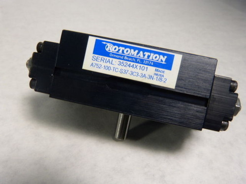 Rotomation A752-100-TC-S37-3C3-3A-3N-1/8-2 Tie Rod Rotary Actuator USED