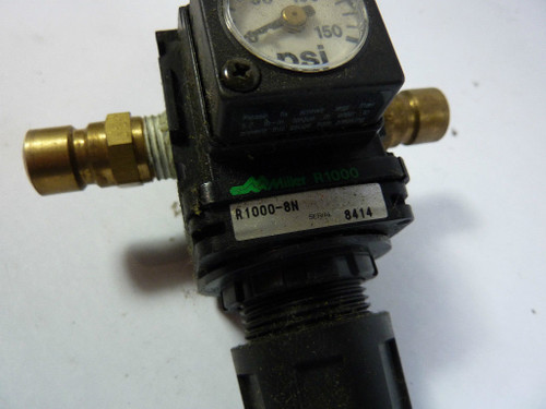 Miller R1000-8N Pneumatic Air Regulator Filter USED