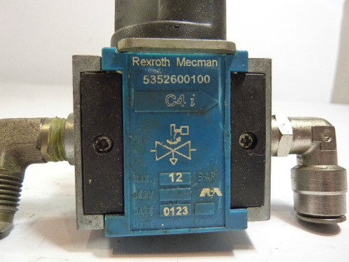 Rexroth 5352600100 3-Way Bistable Valve USED
