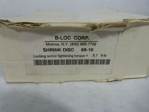 B-Loc 68-10 Shrink Disc Shafts Range 1-7/8" - 2.193" ! NEW !