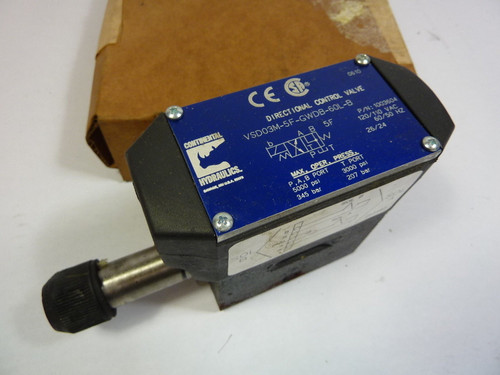 Continental VSD03M-5F-GWDB-60L-B Solenoid Valve ! NEW !