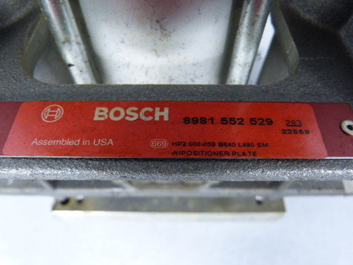 Bosch 8 981 552 529 Type HP2 Lift Position Unit W640mm L480mm USED