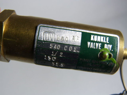 Kunkle 540-C01 Safety Relief Valve 65PSI 1/2" NPT USED