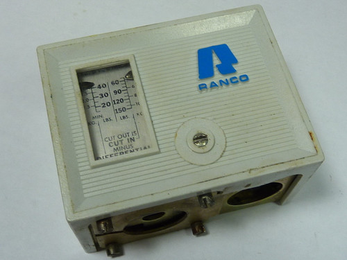 Ranco 016-166 High Pressure Control Switch 10-40psi USED