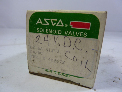 Asco CS666113 Solenoid Coil 24VDC ! NEW !
