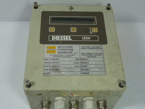 Diessel IZM-50D 2" Magnetic Flow Meter USED