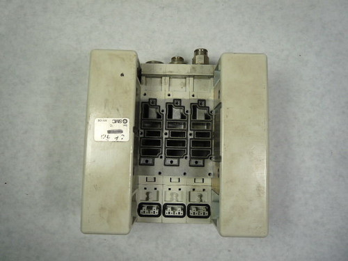 SMC VQC4-LAL000 MY-DE Pneumatic 3-Port Valve Manifold USED