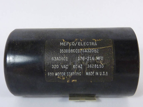 Lennox Start Capacitor 145-175 MFD 330VAC 44A9301 USED