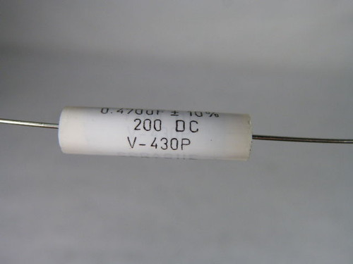 Sprague V-430P V430P474X9200 Capacitor 0.470uF 10% 200VDC ! NEW !