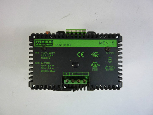 Murrelektronik 85355 Power Supply MEN15 1/2 Phase USED