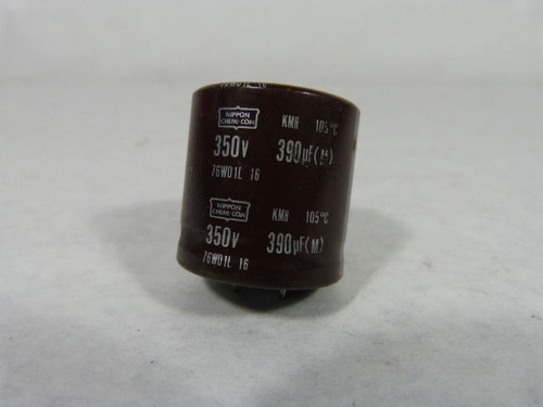 Nippon 76W01L 16 Capacitor 350V 390uf USED