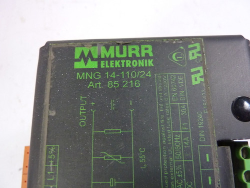 Murrelektronik MNG-14-110/24 Power Supply 24VDC USED