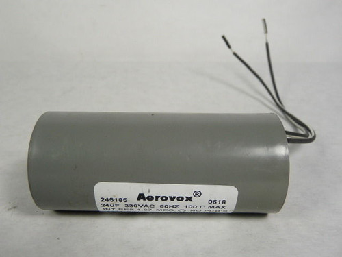 Aeorvox 4474-P-V Lighting Capacitor 24uF 330VAC 60Hz 245185 USED