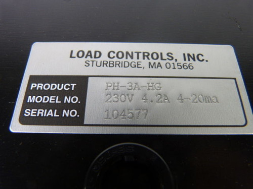 Load Controls PH-3A-HG Power Cell 230V 4.2A 4-20mA USED