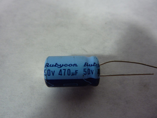 Rubycon Electrolytic Capacitor 50V 470uF USED