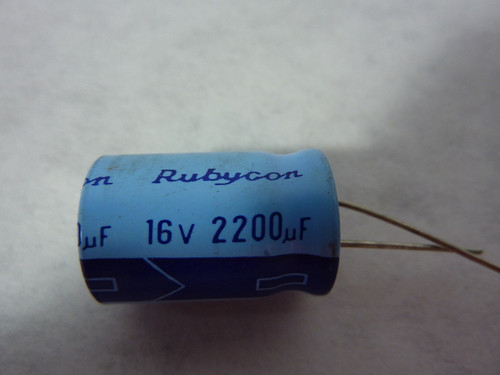 Rubycon Aluminum Capacitor 16V 2200uF USED