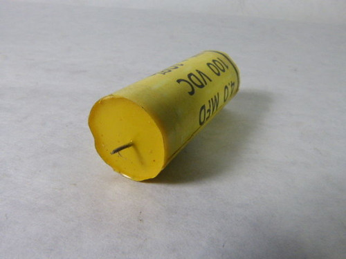 Cornell Dubilier WMF1W4 Capacitor 4mfd 100VDC USED