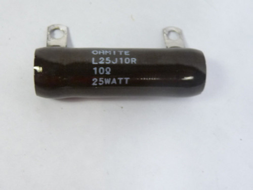 Ohmite L25J10R Resistor 10OHM 25W 5% Tolerance Wiremound ! NEW !