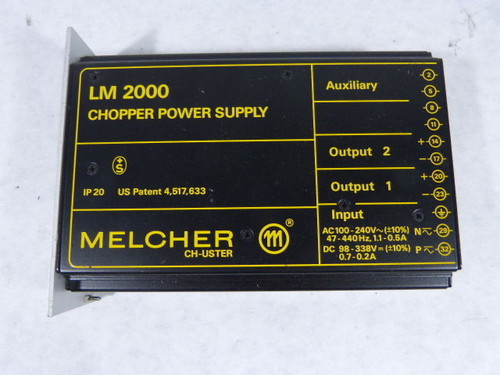 Melcher LM2540 Chopper Power Supply 100-240V 0.5A USED