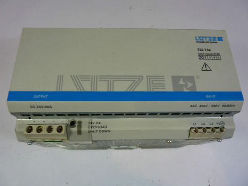 Lutze 722748 Power Supply NGP 24VDC USED