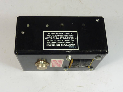 RITZ Power Supply 240V 3A 24VDC 144W PS0324OF USED