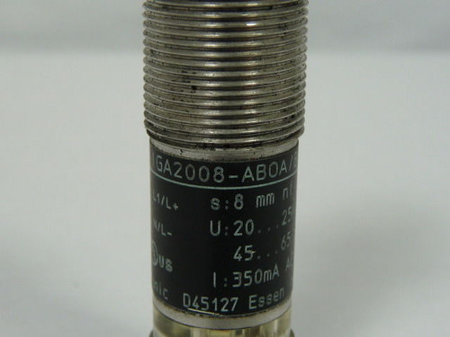 Efector IGA2008-ABOA/BS-201-A Proximity Switch 20-250V AC/DC USED