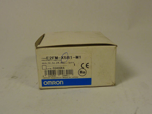 Omron Proximity Switch / Sensor 12-24VDC E2FM-X5B1-M1 !