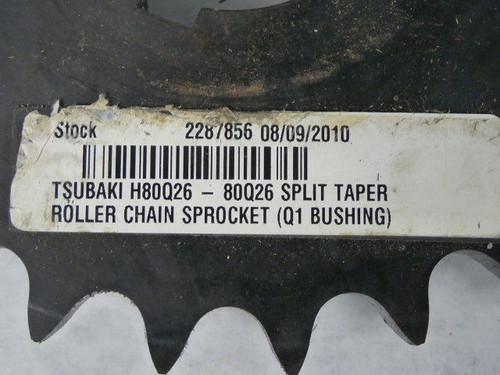 Tsubaki 80Q26H Split Taper Sprocket Sold Individually ! NEW !