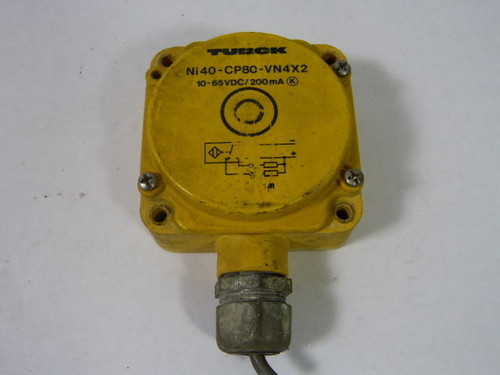Turck Ni40-CP80-VN4X2 Proximity Sensor Head USED