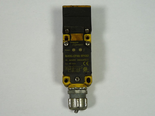 Turck NI40U-CP40-VP4X2 Inductive Proximity Sensor 10-65VDC 200mA 40mm USED