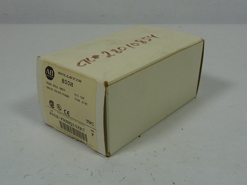 Allen-Bradley 800H-FRXNQ10XA7 Push/Pull Unit w/o Cap 600VAC 10A MAX ! NEW !