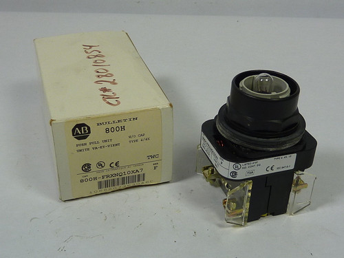 Allen-Bradley 800H-FRXNQ10XA7 Push/Pull Unit w/o Cap 600VAC 10A MAX ! NEW !