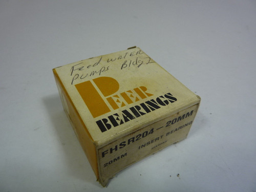 Peer FHSR204-20 Ball Bearing ! NEW !