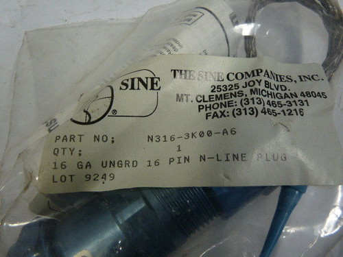 Sine N316-3K00-A6 Connector Kit 16 Pin ! NEW !