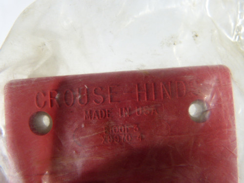 Crouse-Hinds E1001-3 Red 30 Degree Receptacle ! NWB !