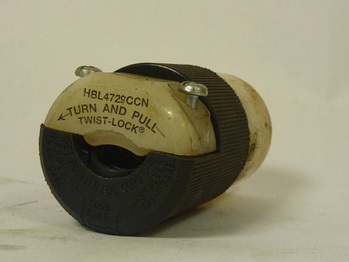 Hubbell HBL4729CCN Twist-Lock Connector Body USED