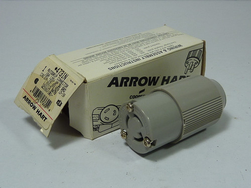 Arrowhart 4731N Auto-Grip Connector 15amp 125V 2P ! NEW !