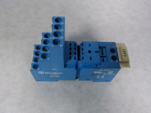 Finder 94.04 Panel Mount Screw Terminal Socket 10A 250V USED