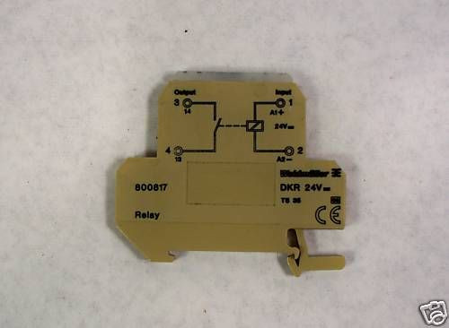 WEIDMULLER DKR 24V | 800817 | DKT 4/6 Series Relay USED