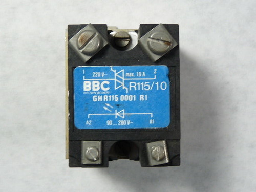 BBC R115/10 GHR115-0001-R1 Solid State Relay 10A 220V 90-280V USED