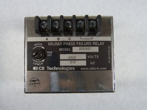 Wilmar 1004X Phase Failure Relay 460V 60Hz USED