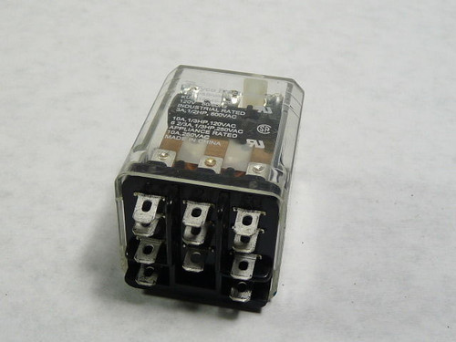 Potter & Brumfield KUP-14A45-120 Plug-In Power Relay 3PDT 10A 120VAC USED
