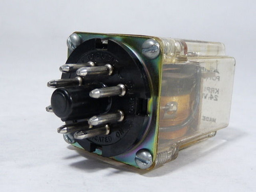 Potter & Brumfield KRP-11DY-24 Plug-In Power Relay 5A DPDT 24VDC USED