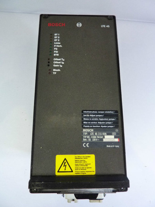 Bosch LTE45-2.5KVA Servo Amplifier 2.5 KVA USED